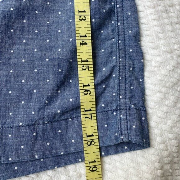 Tommy Hilfiger Blue Polka Dot Chambray Skirt Size 14 100% Cotton - Picture 8 of 8